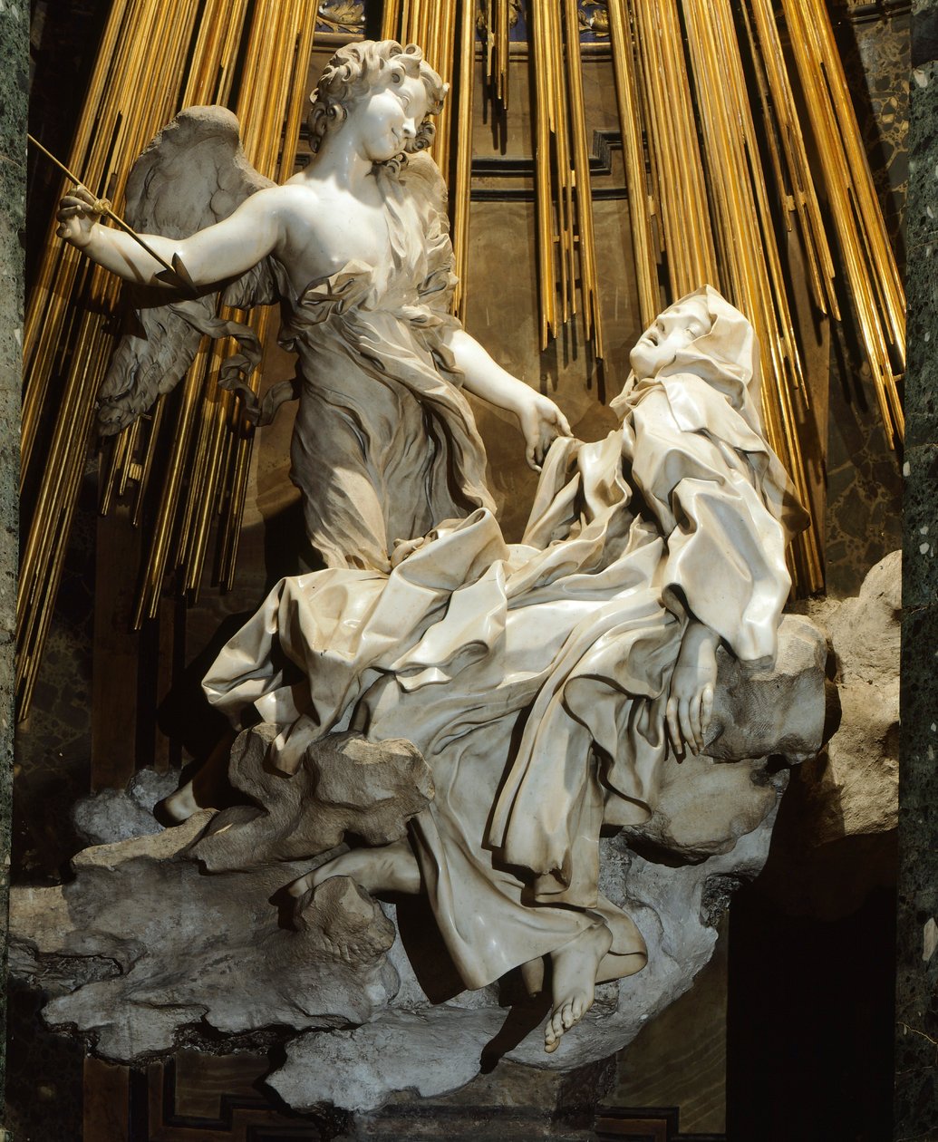 Italien, Rom, Kirche Santa Maria della Vittoria, Ekstase der Heiligen Teresa von Ávila von Gian Lorenzo Bernini