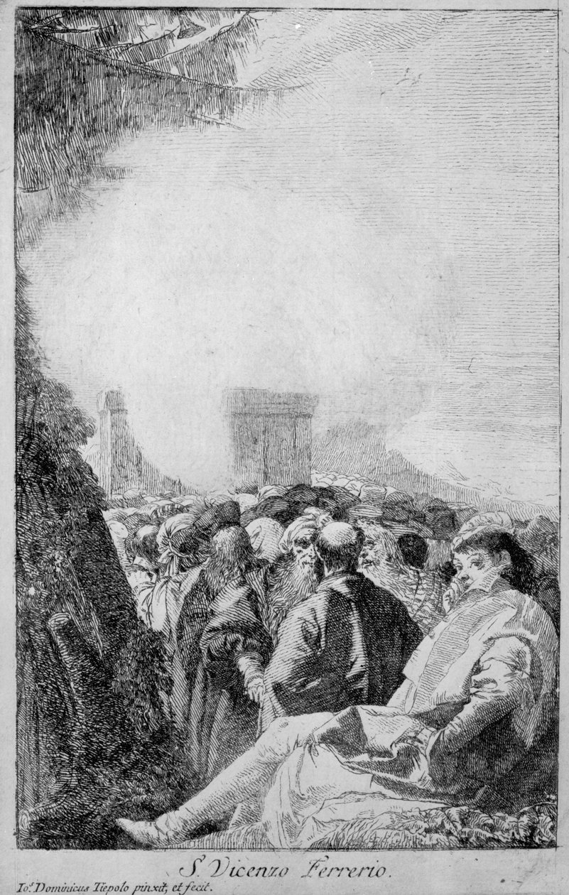 St. Vincent Ferrer, 1750-80 von Giovanni Domenico Tiepolo