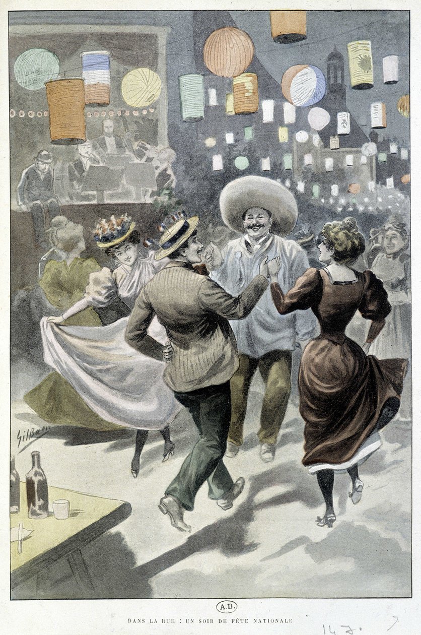 Ball am 14. Juli, sd. frühes 20. Jahrhundert von Gil  Baer