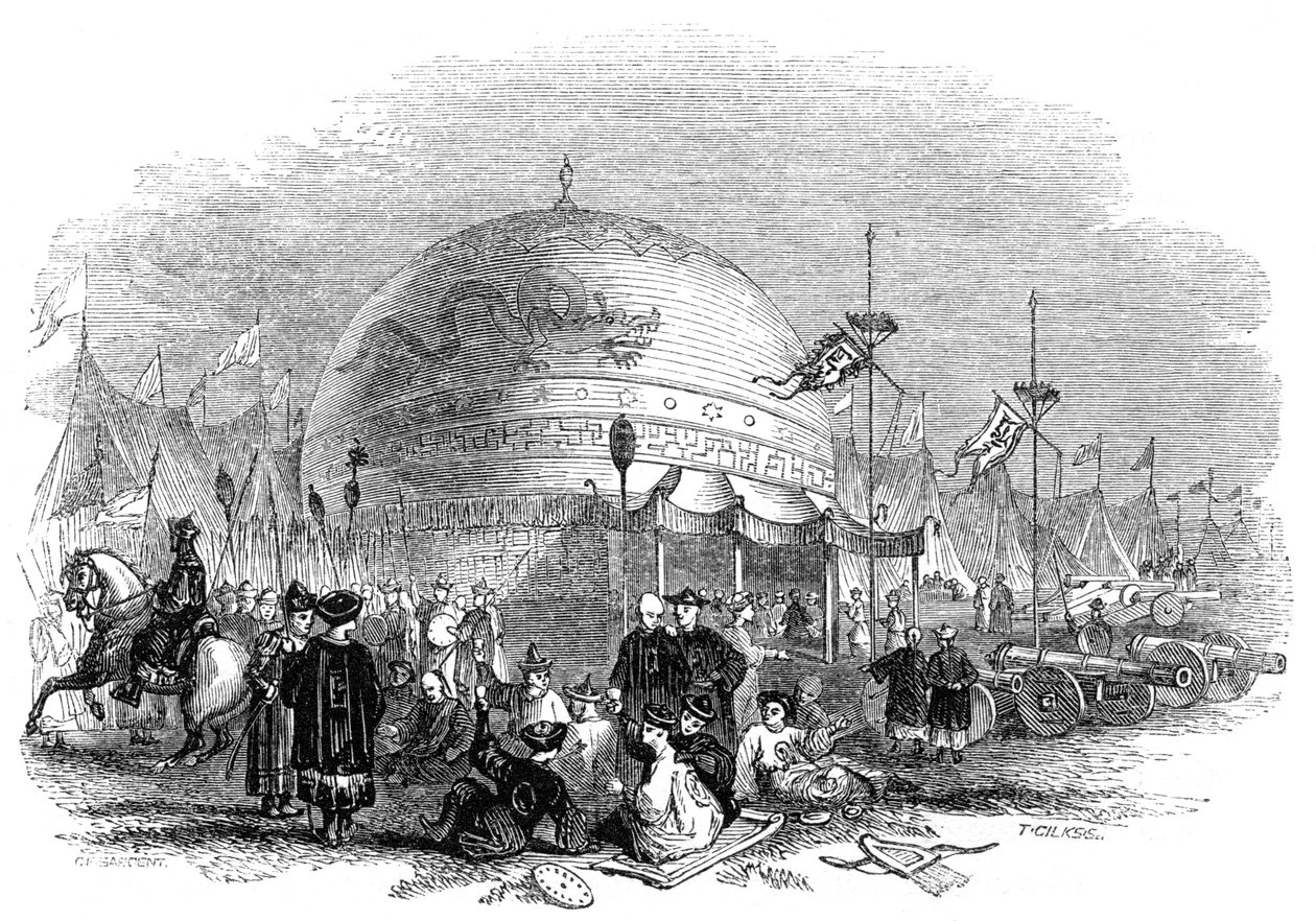 Große Zeremonie des Kanonenversuchs, 1847 von Giles