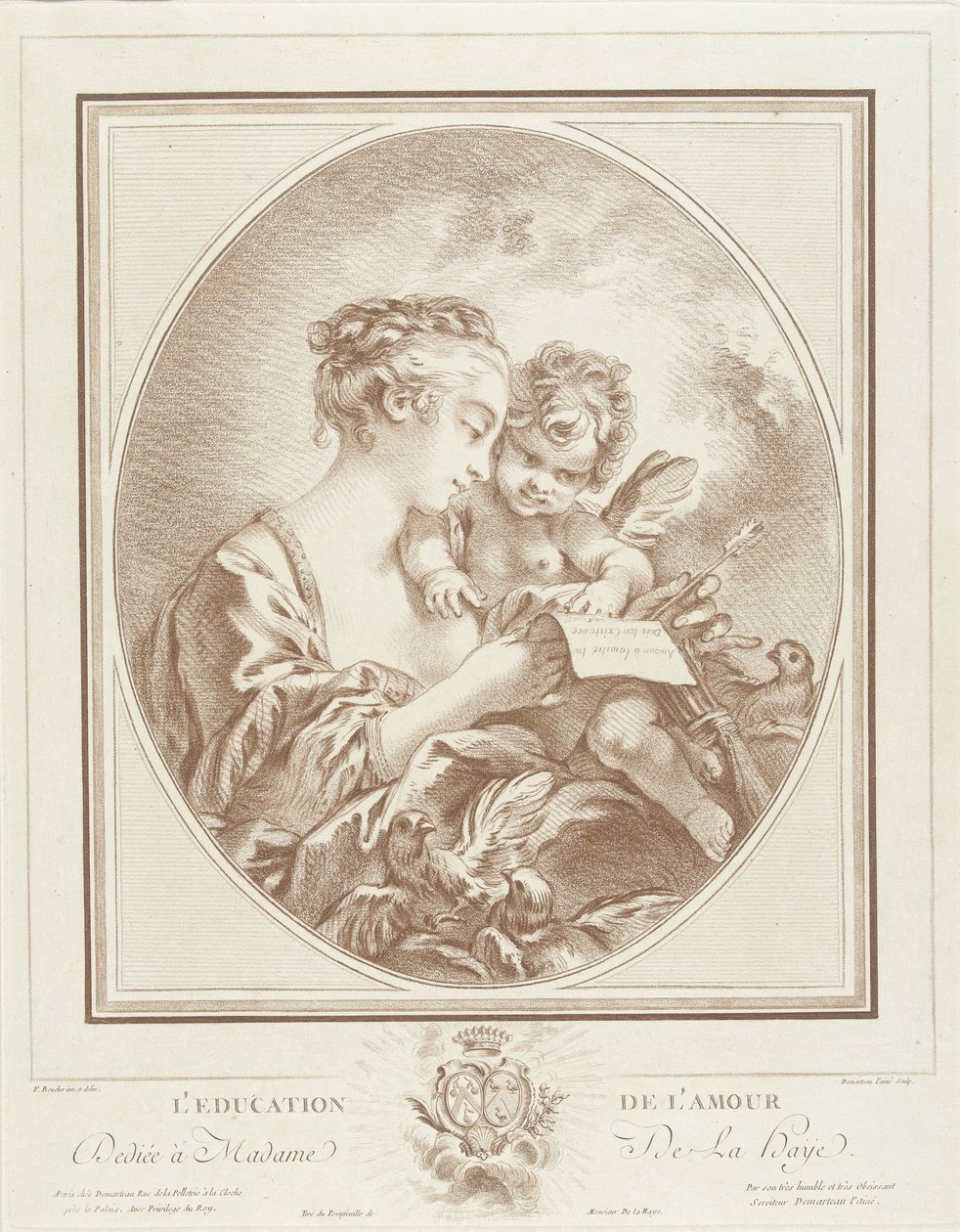 Amor wird unterwiesen von Gilles Demarteau