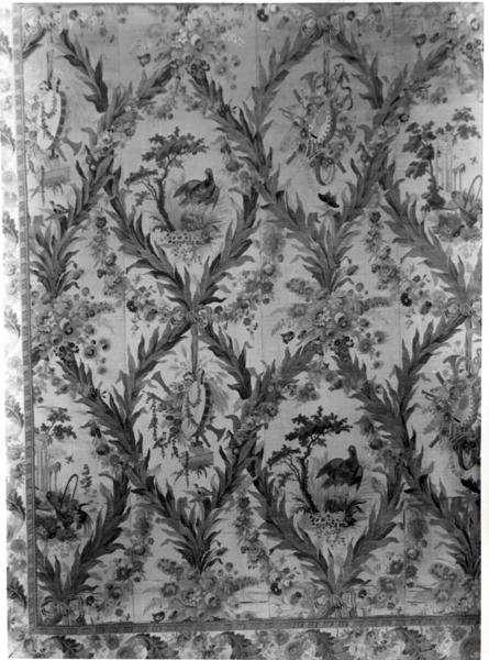 Seidentapete aus dem Schlafzimmer der Kaiserin, 1787 von Gilles Gaudin