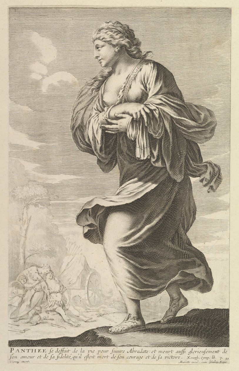 Panthée, 1647. Schöpfer: Gilles Rousselet, Abraham Bosse von Gilles Rousselet and Abraham Bosse