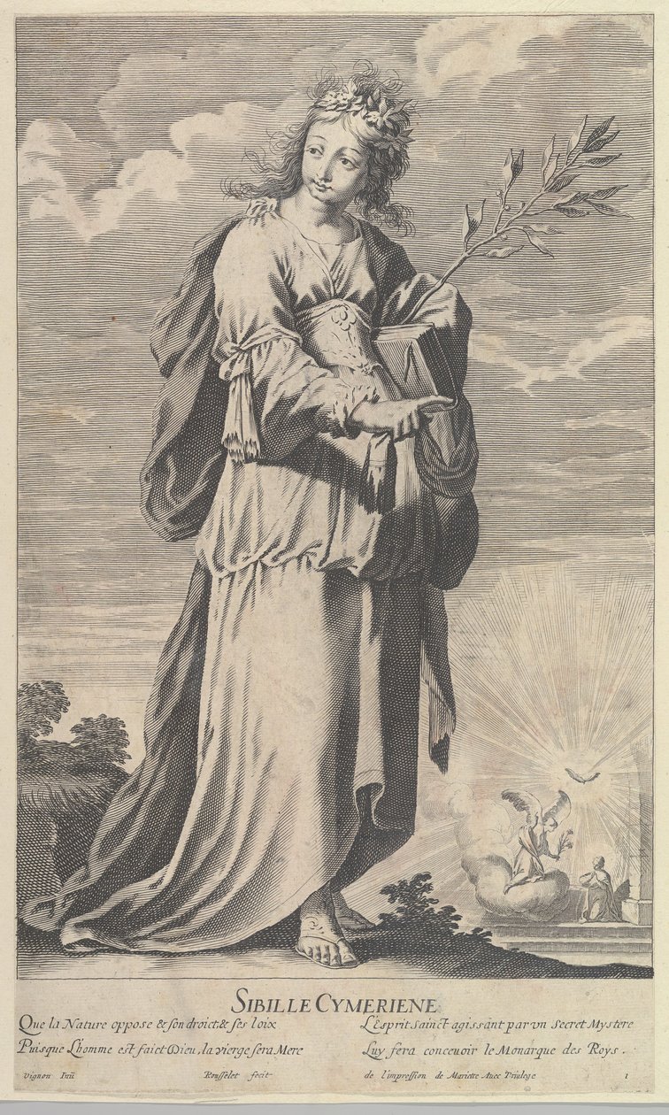 Sibylle Cimmérienne von Gilles Rousselet and Abraham Bosse