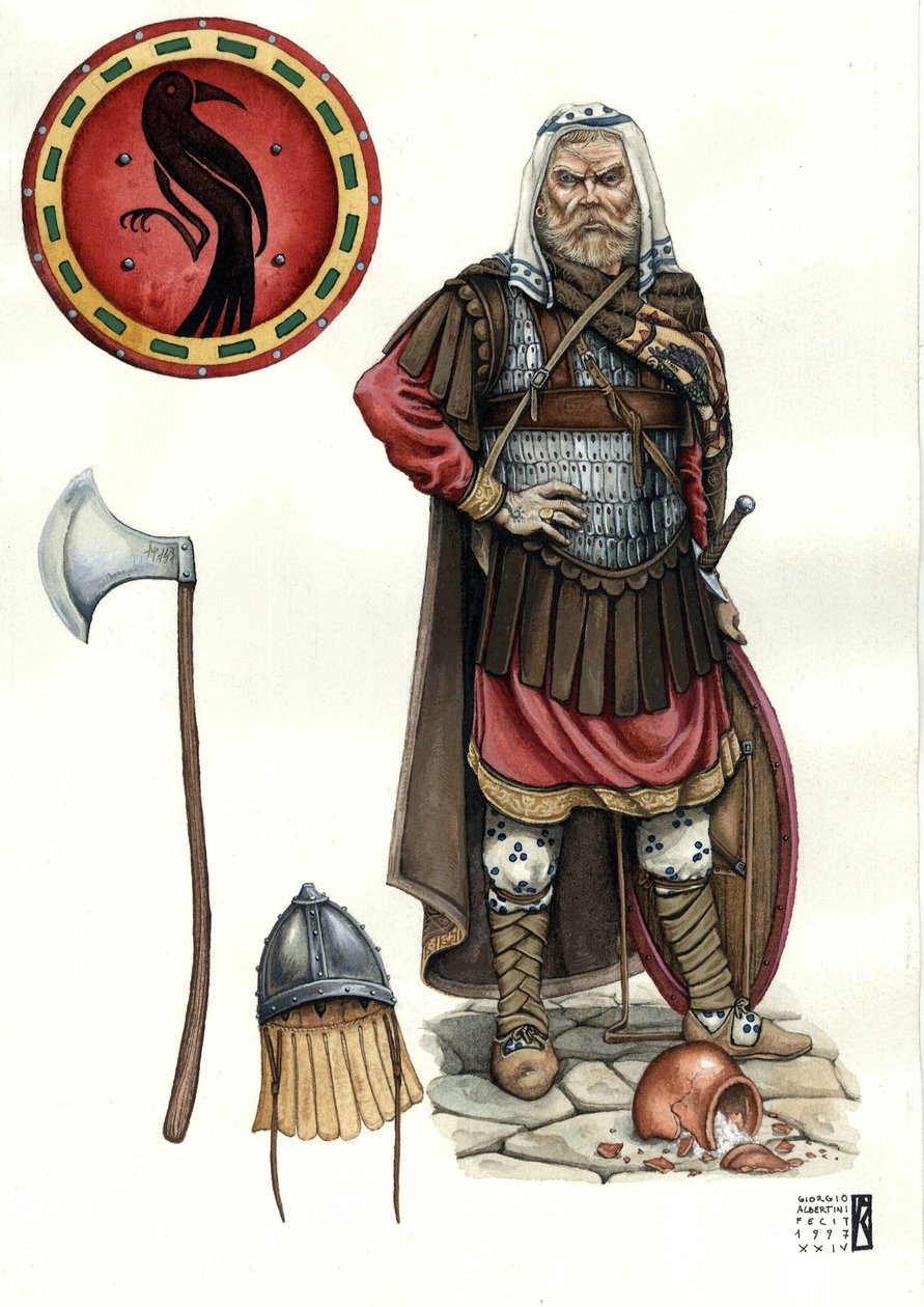 Soldat der Warägergarde, Elitekorps der byzantinischen Armee von Giorgio Albertini