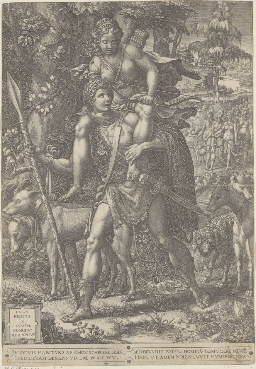 Allegorie auf die Jagd von Giorgio Ghisi