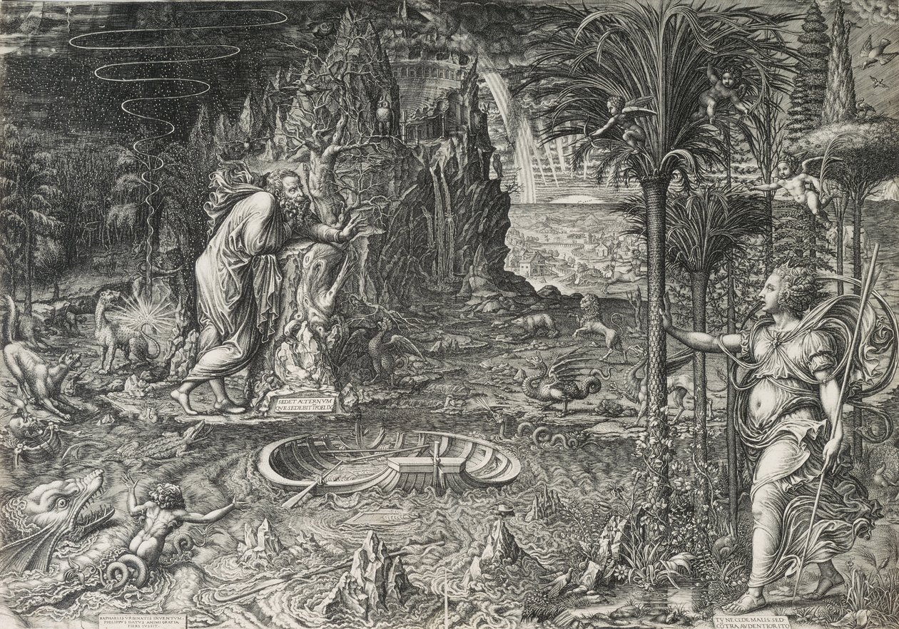 Die Allegorie des Lebens Der Traum von Raphael, 1561 von Giorgio Ghisi