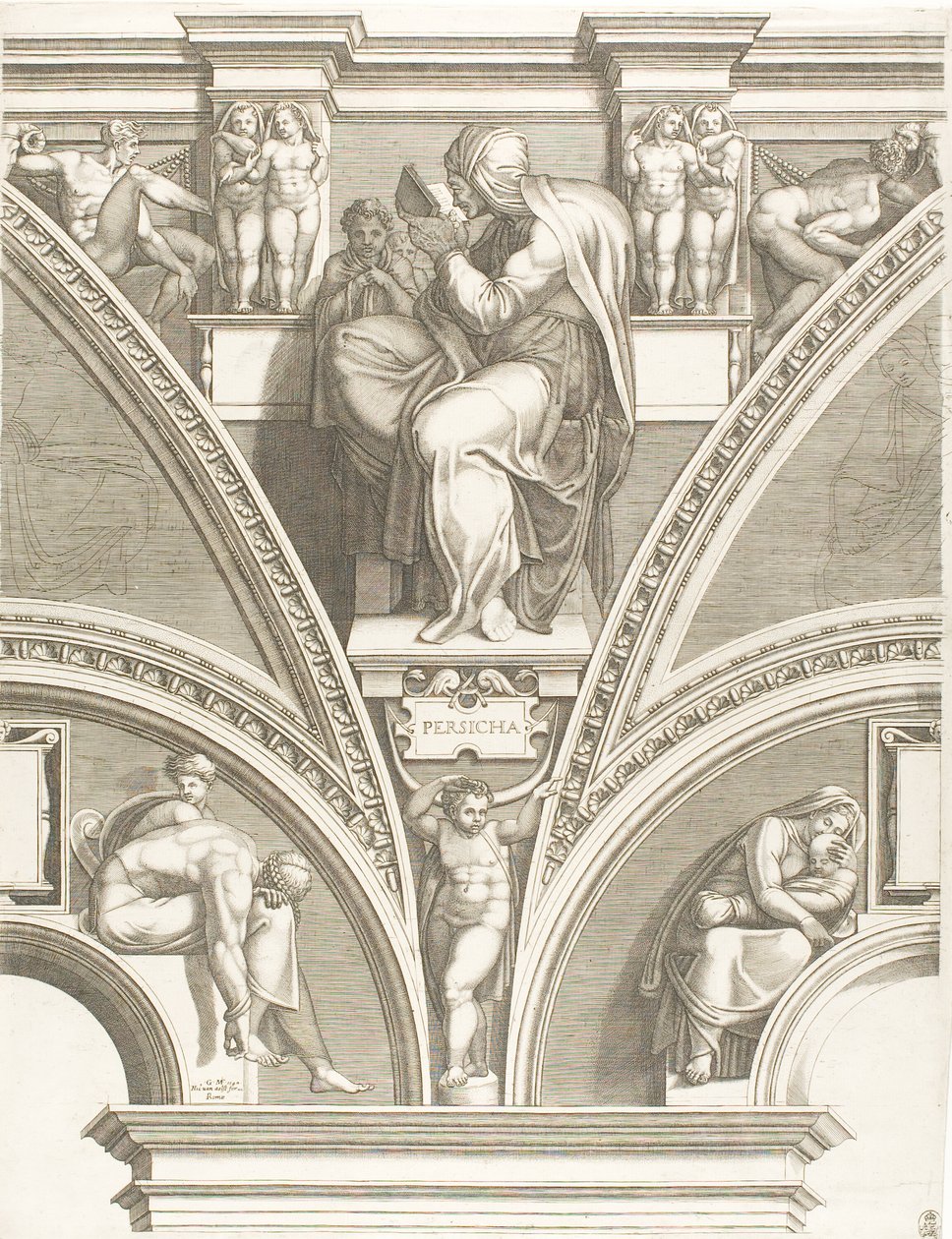Die persische Sibylle von Giorgio Ghisi