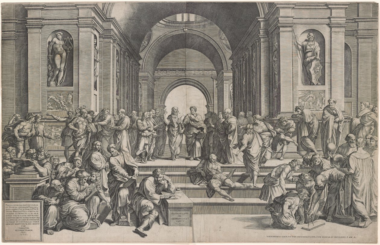 Die Schule von Athen von Giorgio Ghisi