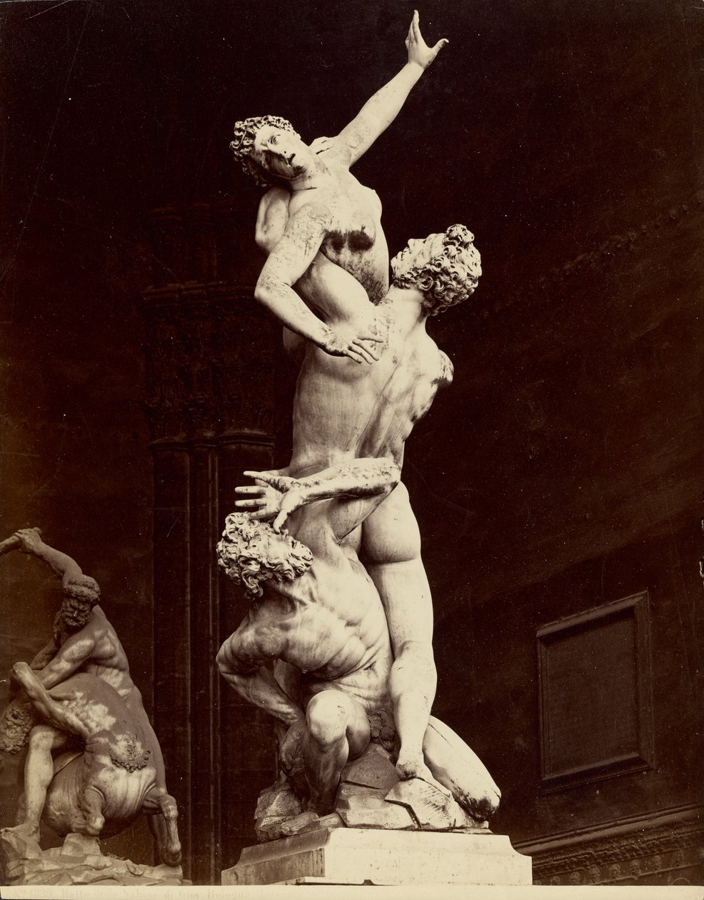 Raub der Sabinerinnen von Giovanni Bologna, Florenz von Giorgio Sommer
