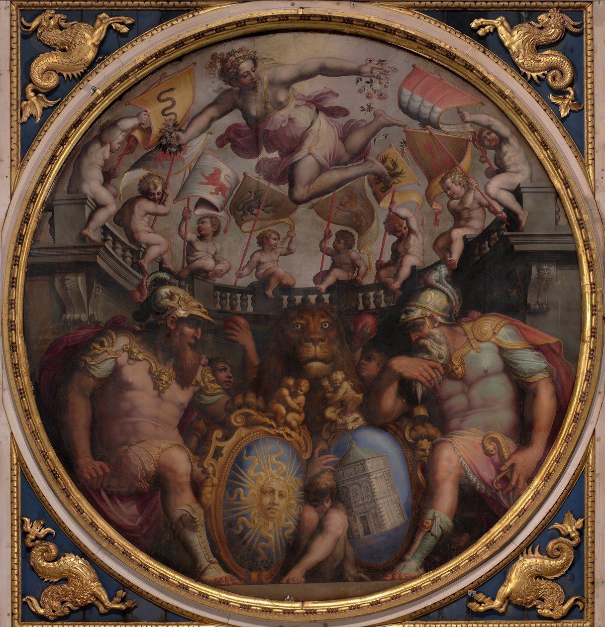 Allegorien der Viertel San Giovanni und Santa Maria Novella, 1563-1565 von Giorgio Vasari