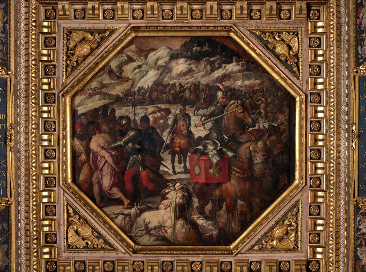 Niederlage der Venezianer in Casentino von Giorgio Vasari