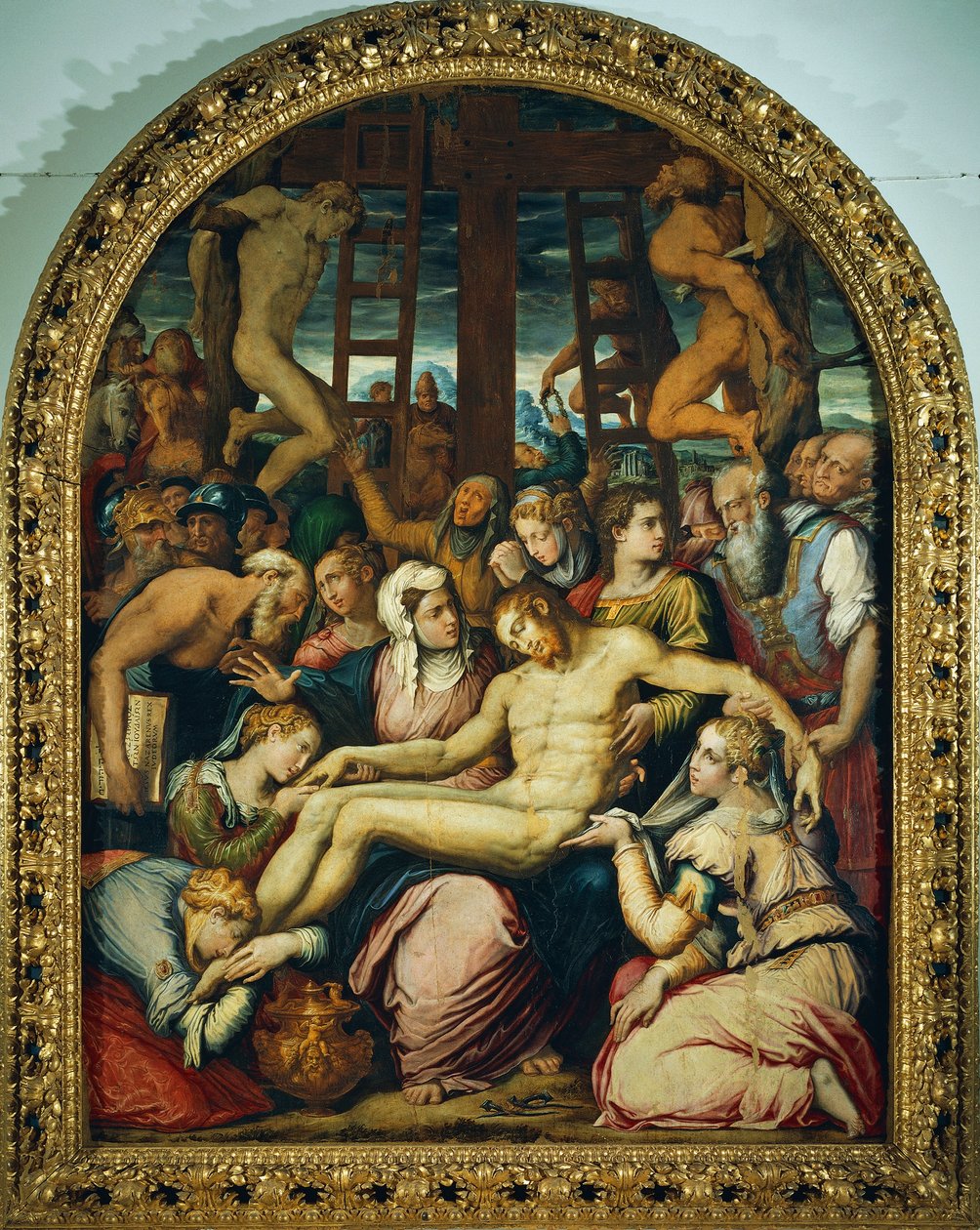 Beweinung Christi, von Giorgio Vasari von Giorgio Vasari