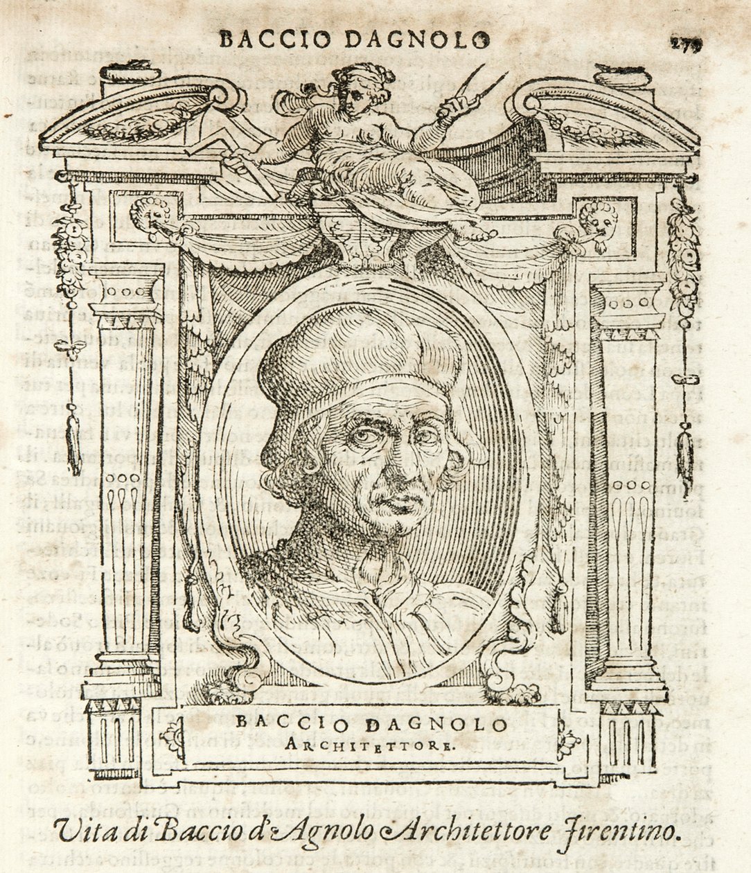 Mailand, Biblioteca Braidense, Vite de piv excellent, Giorgio Vasari 1568, 38 Giuliano di Baccio d