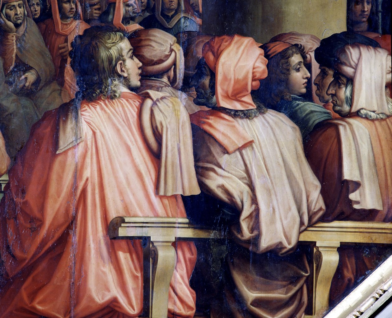 Gebet von Antonio Giacomini für die Schlacht von Pisa von Giorgio Vasari