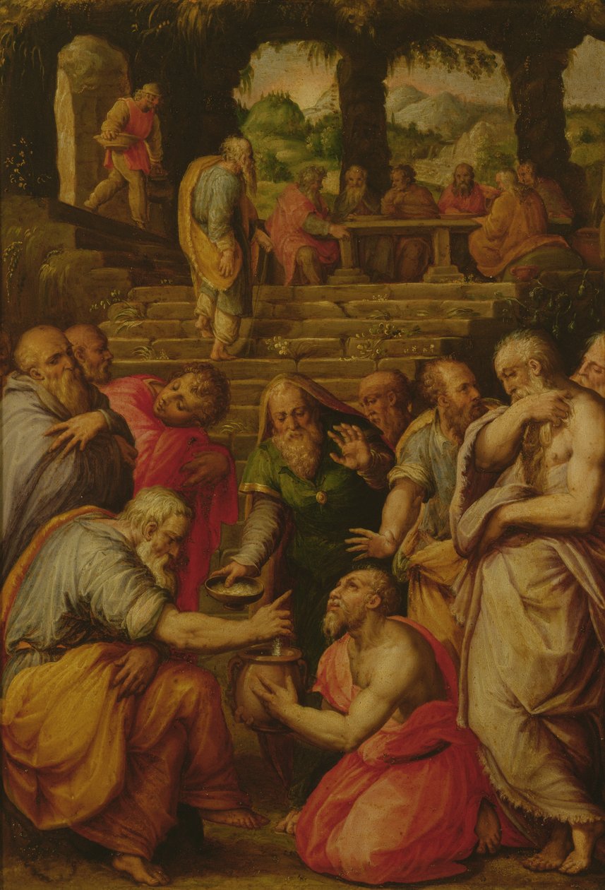 Die Wunder des Propheten Elisa von Giorgio Vasari