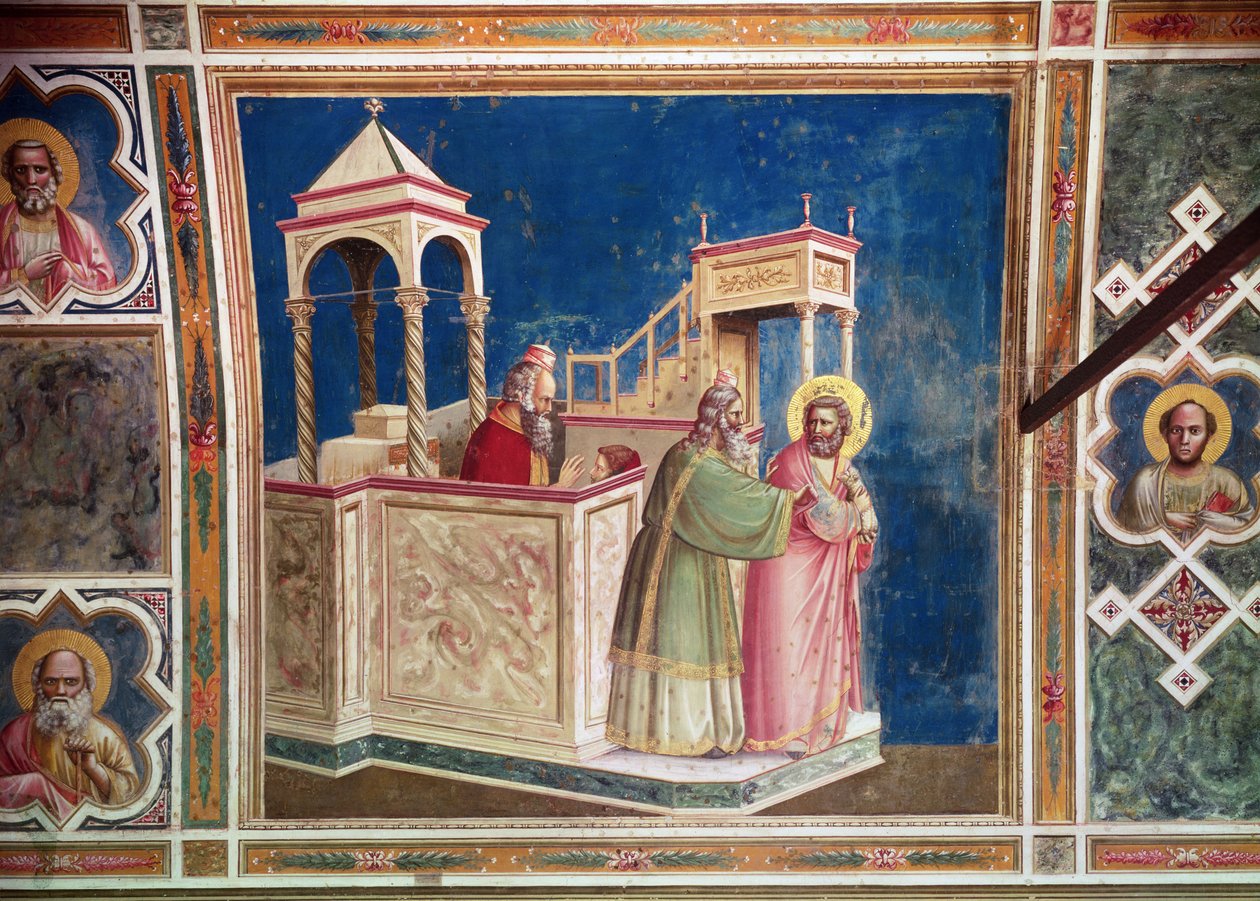 Die Vertreibung Joachims aus dem Tempel, ca. 1305 von Giotto di Bondone