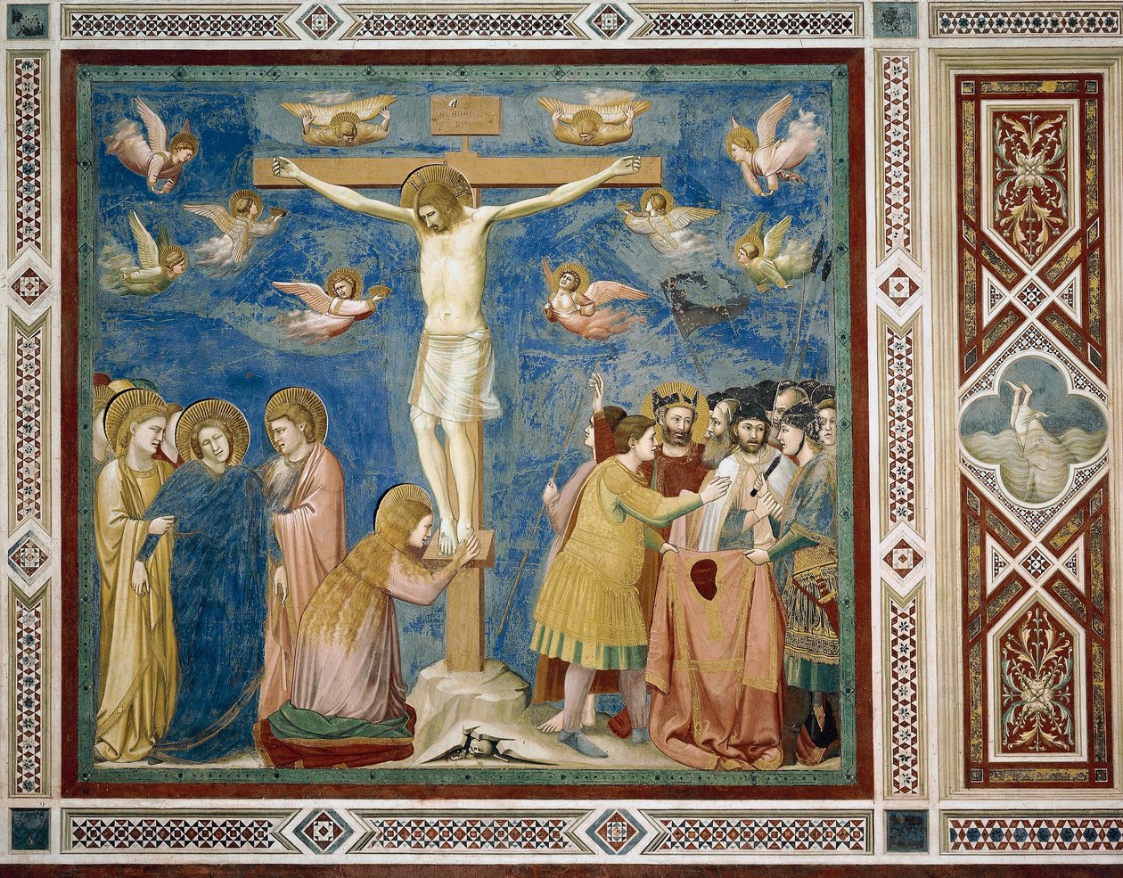Kreuzigung, (Detail) aus Leben und Passion Christi, von Giotto von Giotto (c.1266 1337)