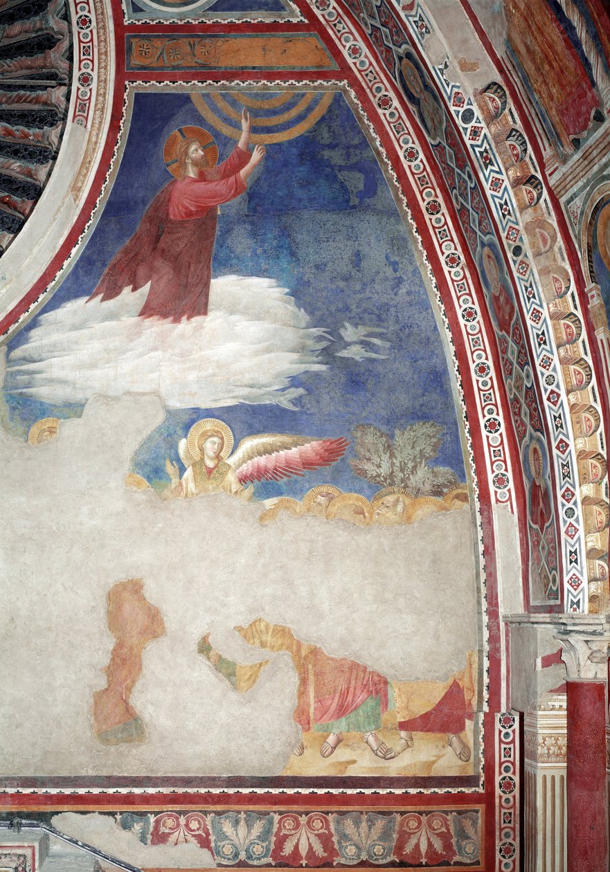 Geschichte des Neuen Testaments: Die Himmelfahrt Christi - Fresko von Giotto (c.1266 1337)