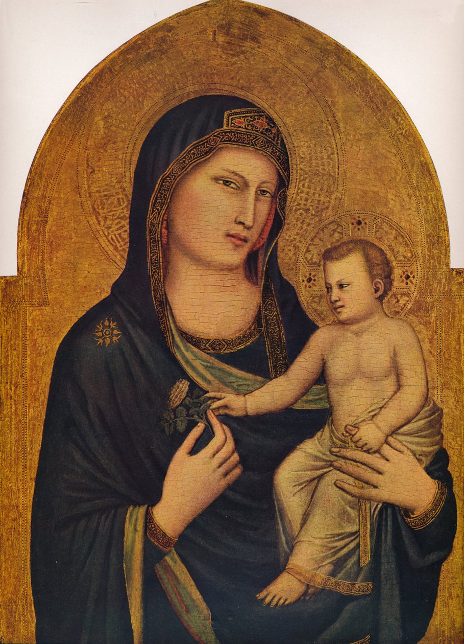 Madonna und Kind, 1310-1315 von Giotto di Bondone