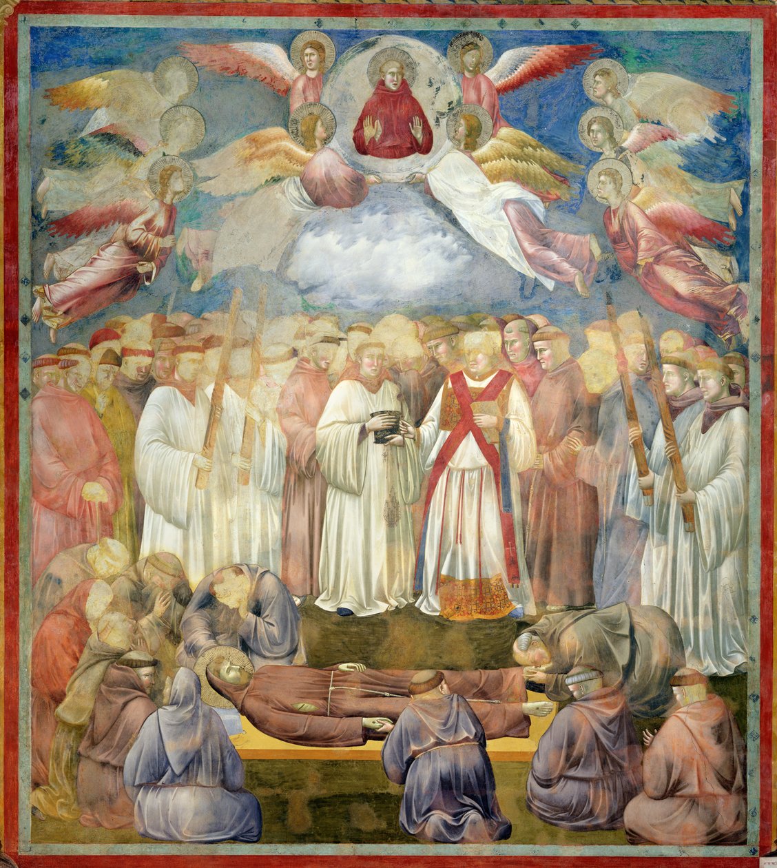 Der Tod des Heiligen Franziskus, 1297-99 von Giotto di Bondone