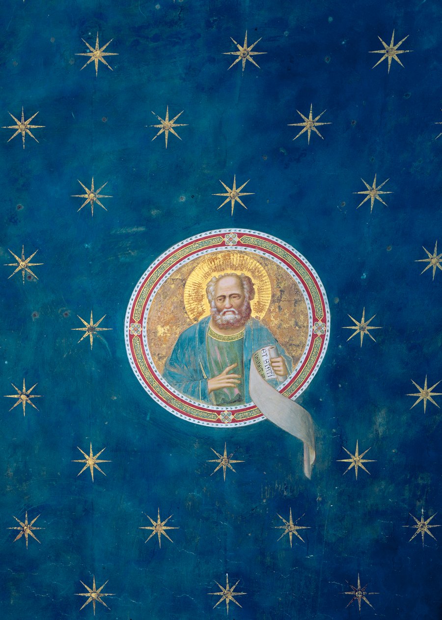 Der Prophet Maleachi, aus dem Gewölbe der Decke, ca. 1305 von Giotto di Bondone