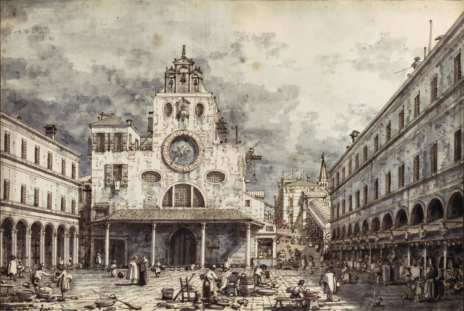 Campo San Giacomo di Rialto von Giovanni Antonio Canal