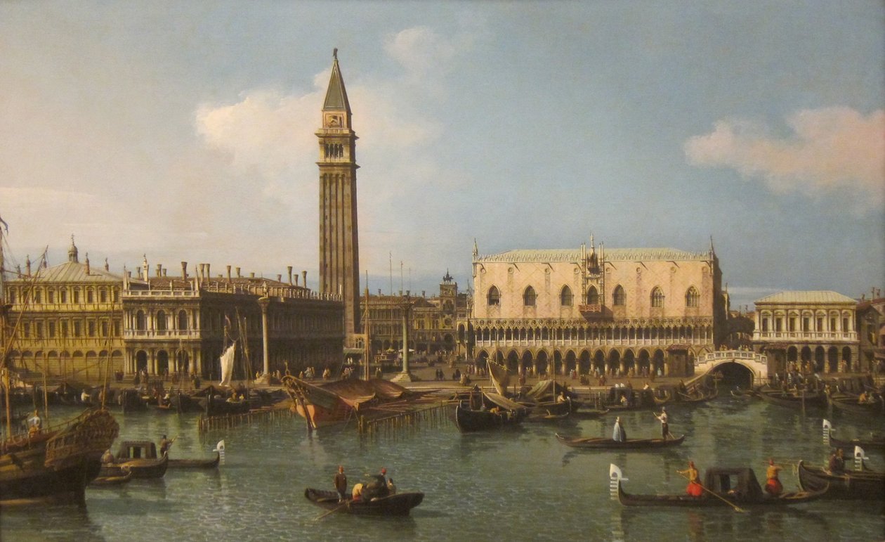 Der Molo vom Becken von San Marco von Giovanni Antonio Canal