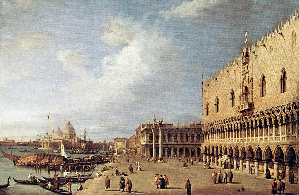 Blick auf den Dogenpalast von Giovanni Antonio Canal