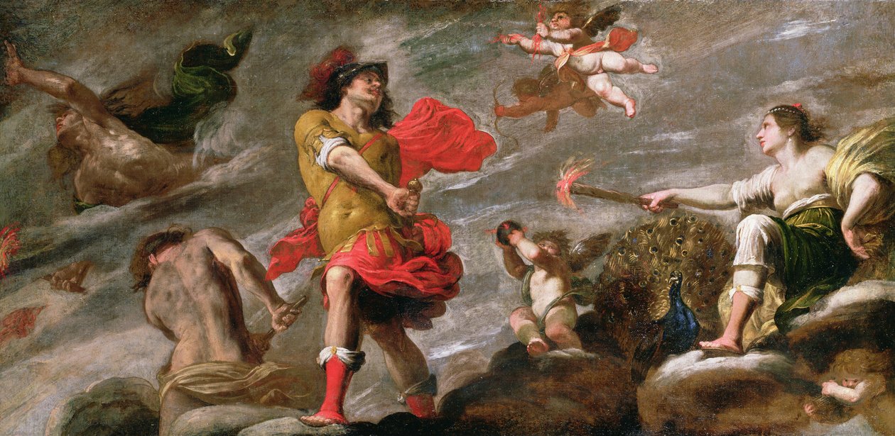 Juno und Mars, ca. 1650 von Giovanni Battista Carlone
