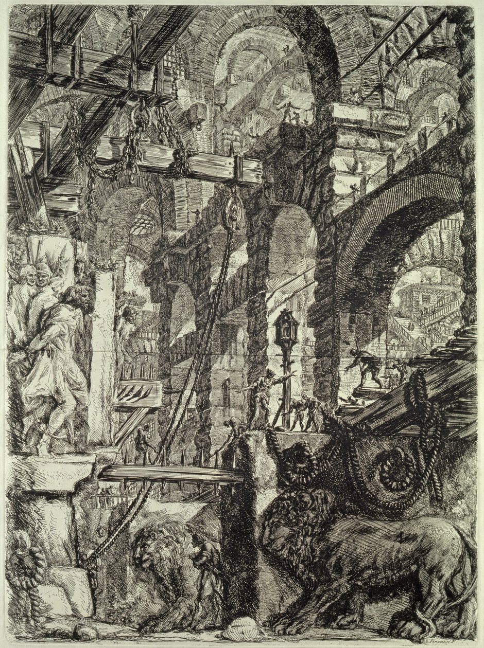 Carceri (Gefängnis) V, 1760 von Giovanni Battista Piranesi