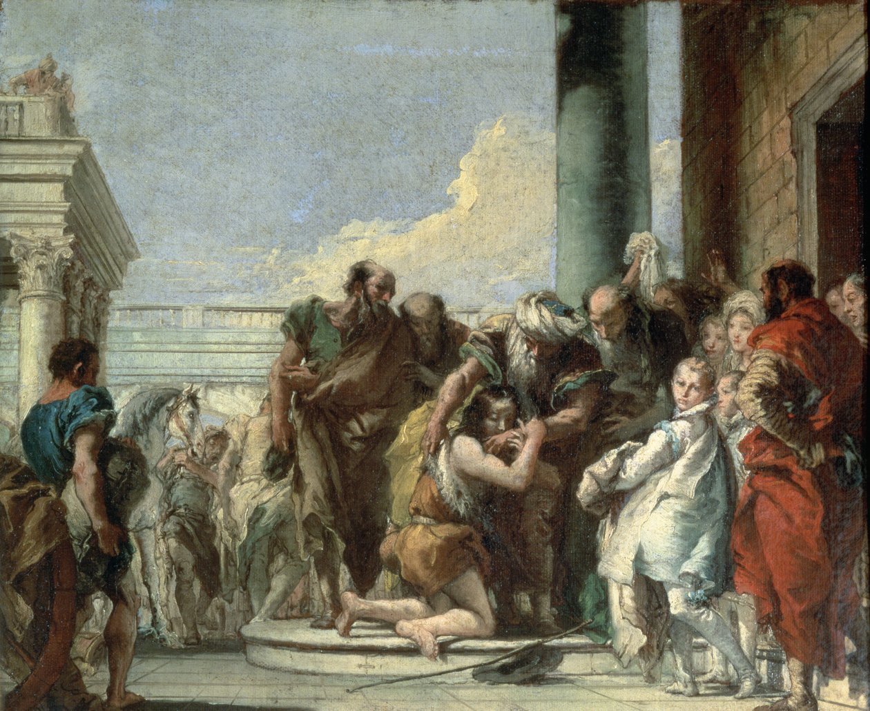 Die Rückkehr des verlorenen Sohnes, 1780 von Giovanni Battista Tiepolo