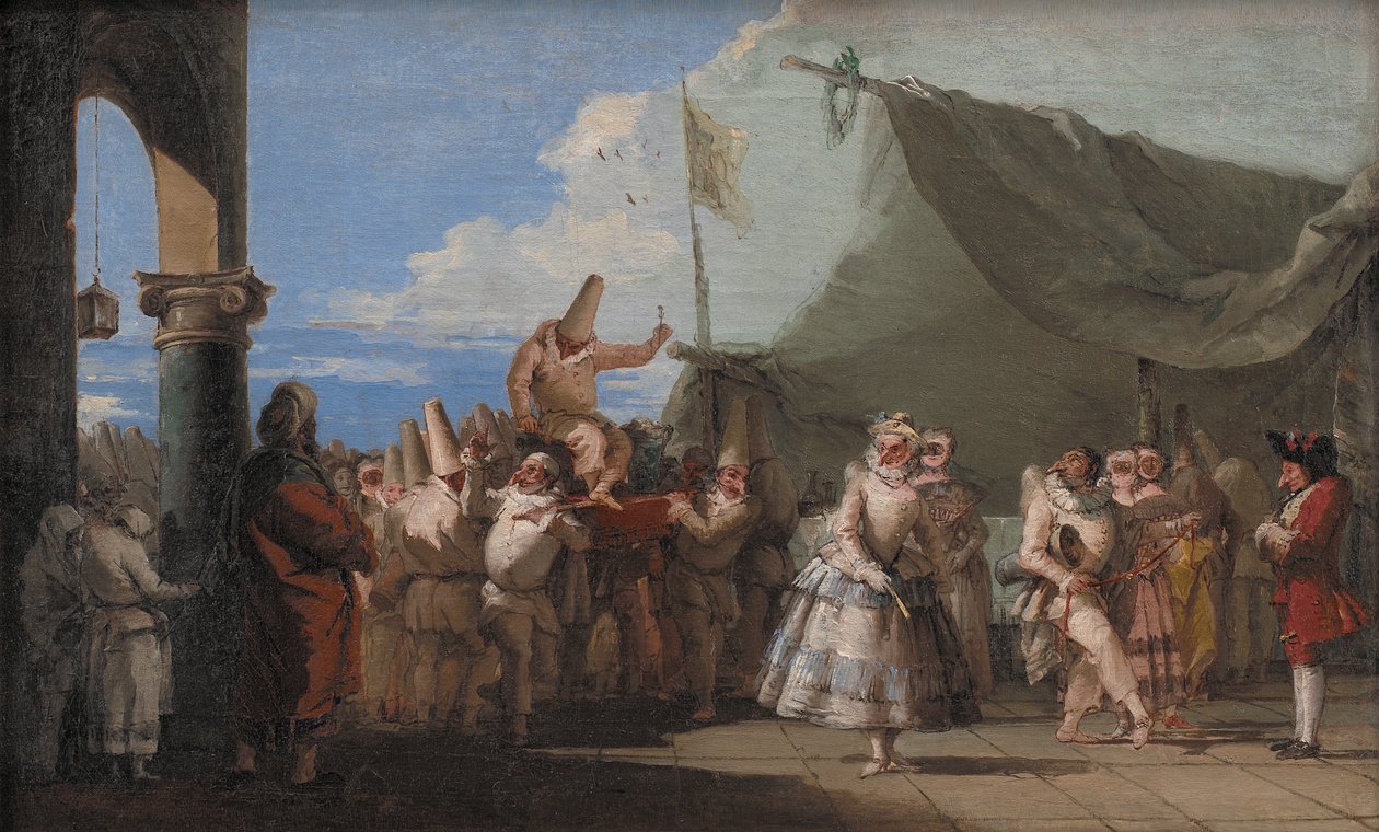 Der Triumph von Pulcinella, 1753-54 von Giovanni Battista Tiepolo