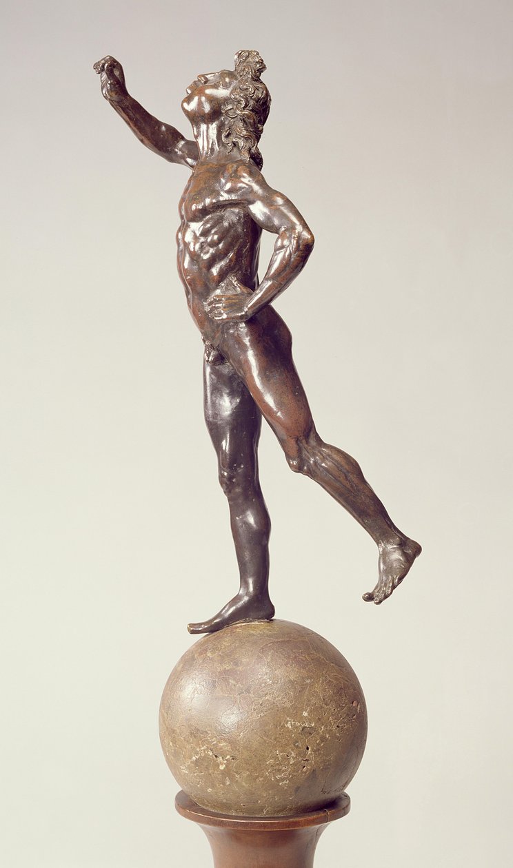 Brunnenfigur des Merkur, Florentinisch, 1515 von Giovanni Francesco Rustici