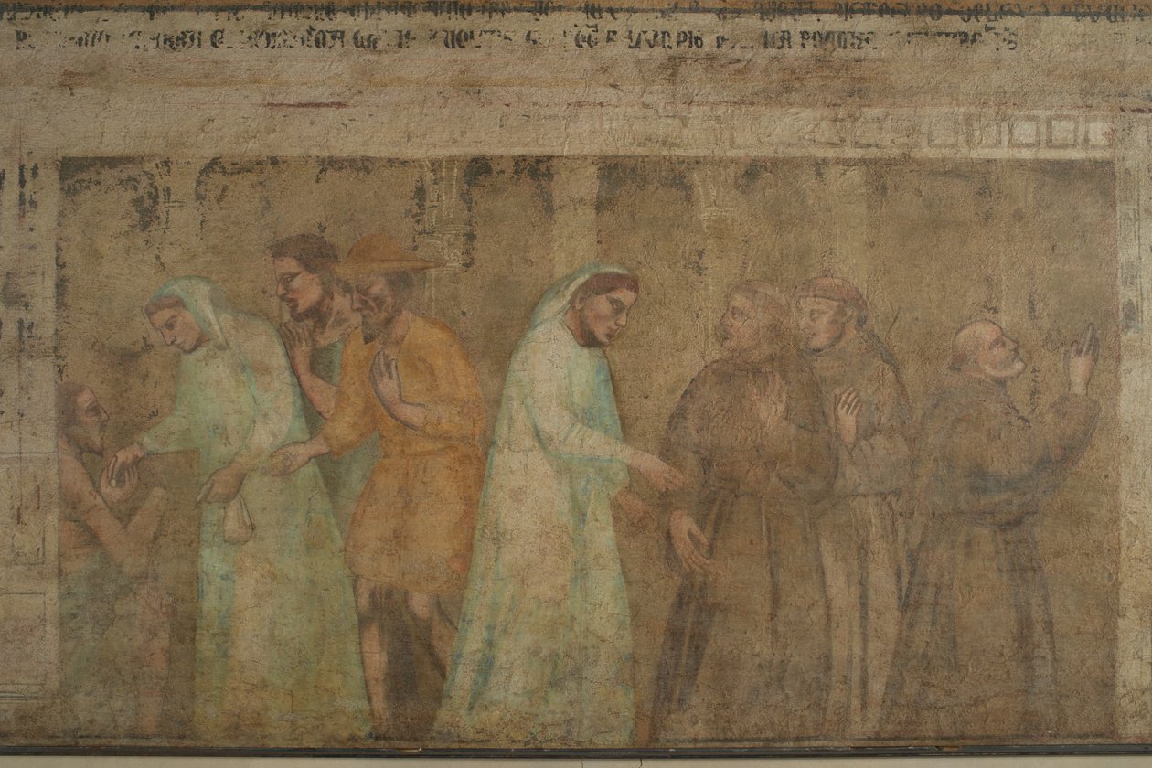 Detail der Ankunft der Grauen Brüder in Florenz von Giovanni di Niccolo del Biondo