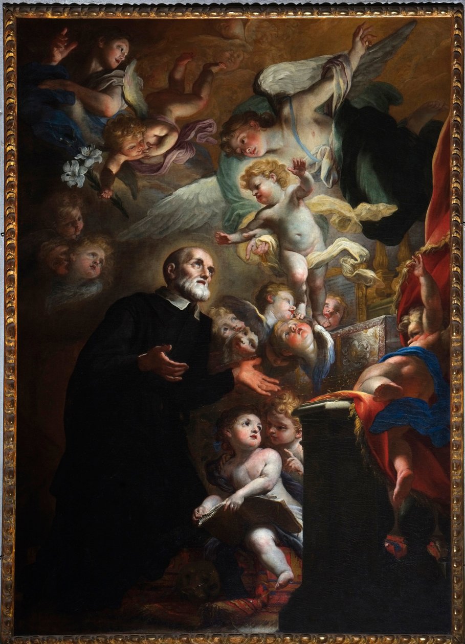 Erscheinung des Kindes vor San Filippo Neri (1687) von Giovanni Andrea Carlone