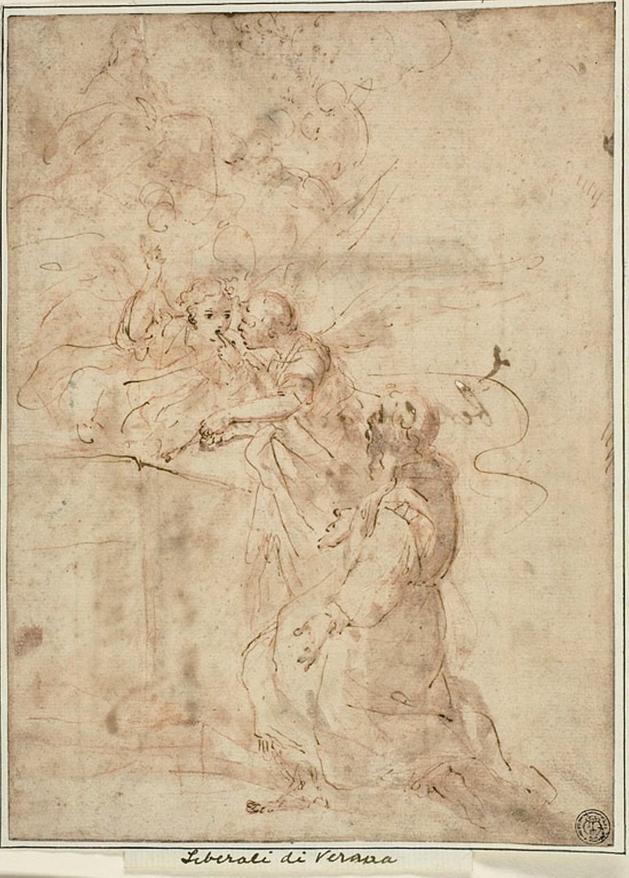 Vision des Heiligen Franziskus von Assisi in Portiuncula von Giovanni Andrea Donducci
