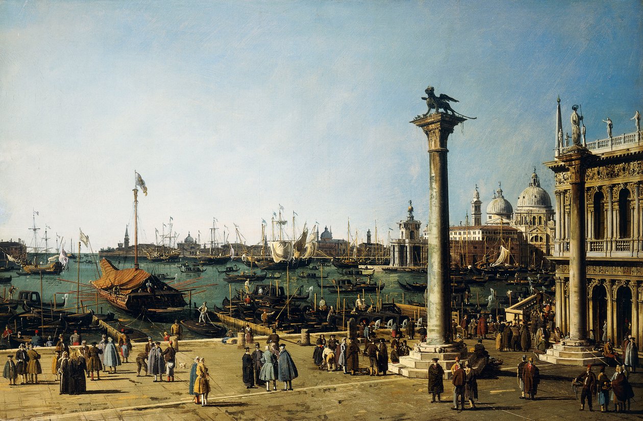 Das Bacino di S. Marco, Venedig, von der Piazzetta von Giovanni Antonio Canal