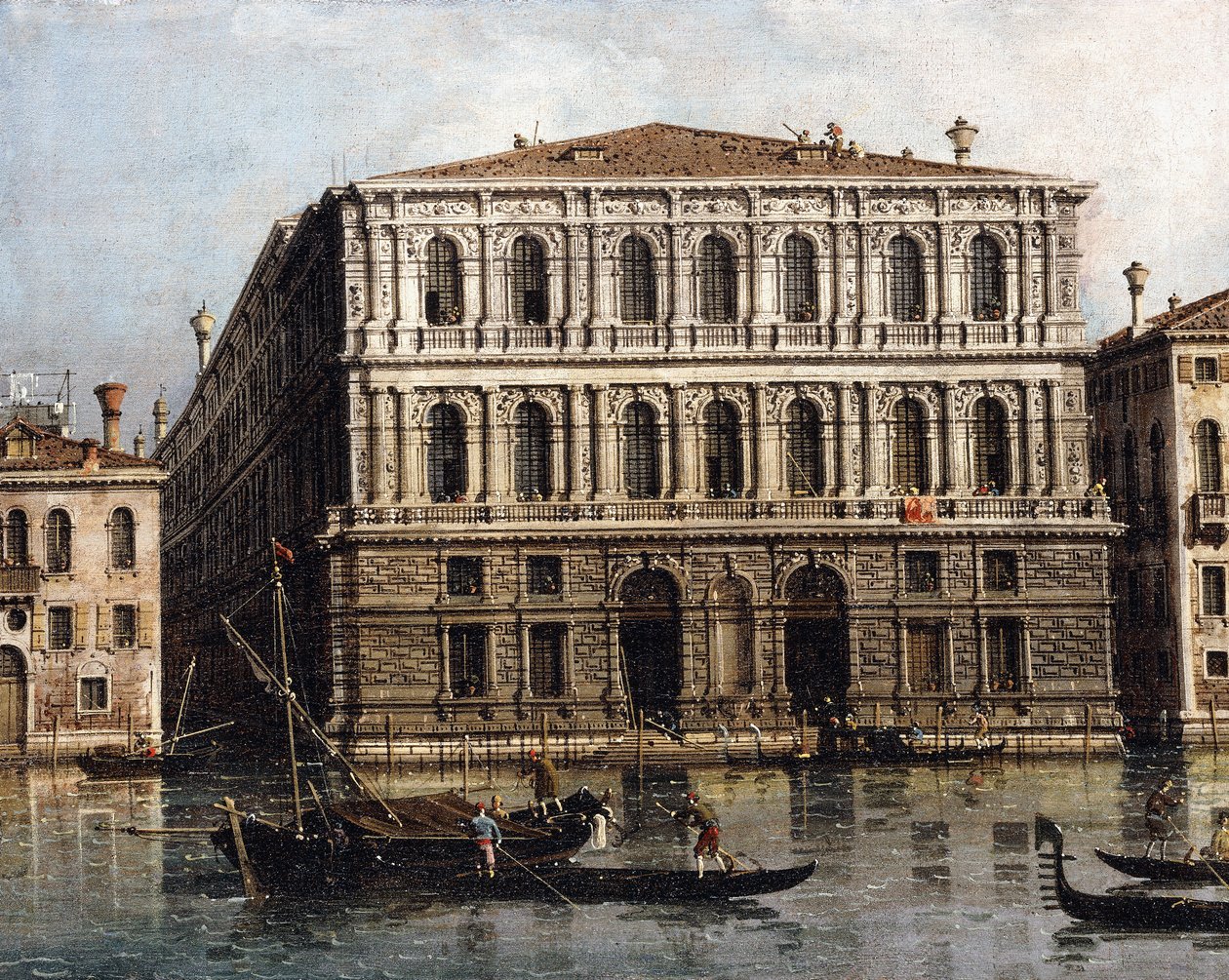 Der Palazzo Pesaro vom Canal Grande, Venedig von Giovanni Antonio Canal