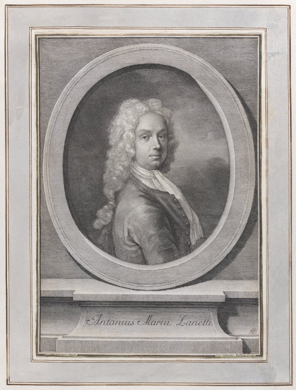 Porträt von Anton Maria Zanetti der Ältere, ca. 1725 von Giovanni Antonio Faldoni