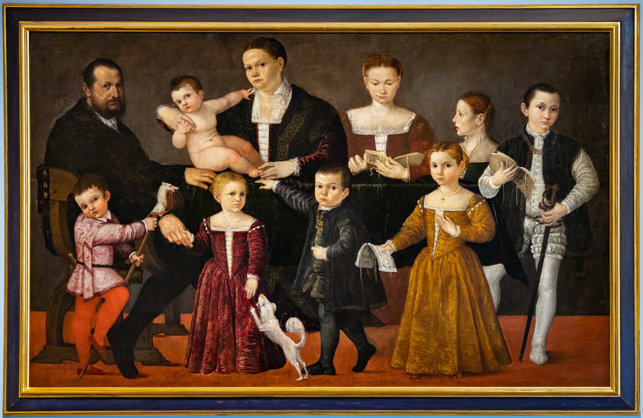Porträt der Familie Valmarana von Giovanni Antonio Fasolo