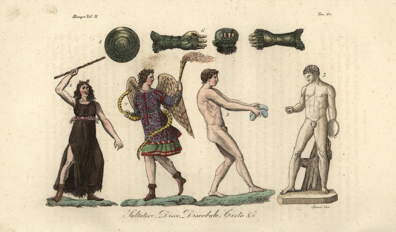 Griechische Athleten und ihre Werkzeuge von Giovanni Antonio Sasso