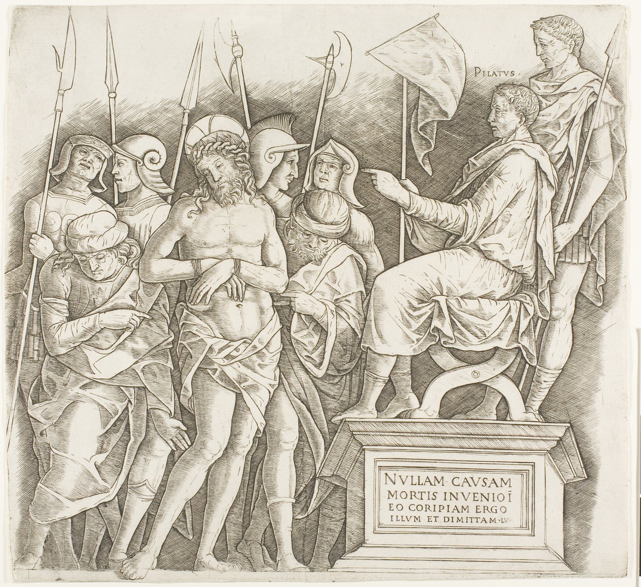Christus vor Pilatus von Giovanni Antonio da Brescia