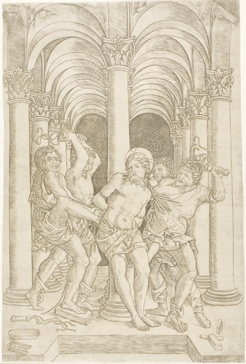 Die Geißelung von Giovanni Antonio da Brescia