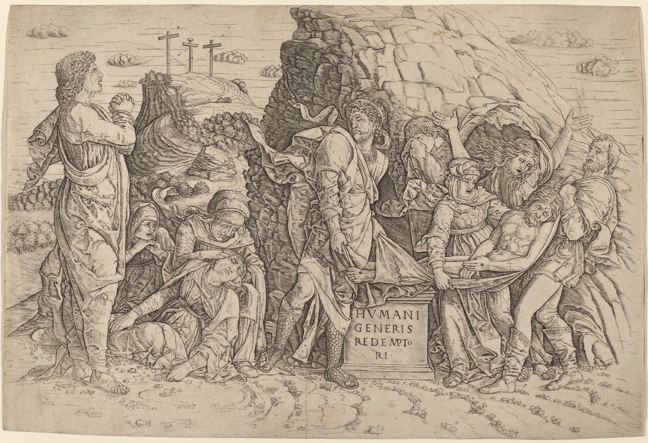 Die Grablegung von Giovanni Antonio da Brescia, after Andrea Mantegna