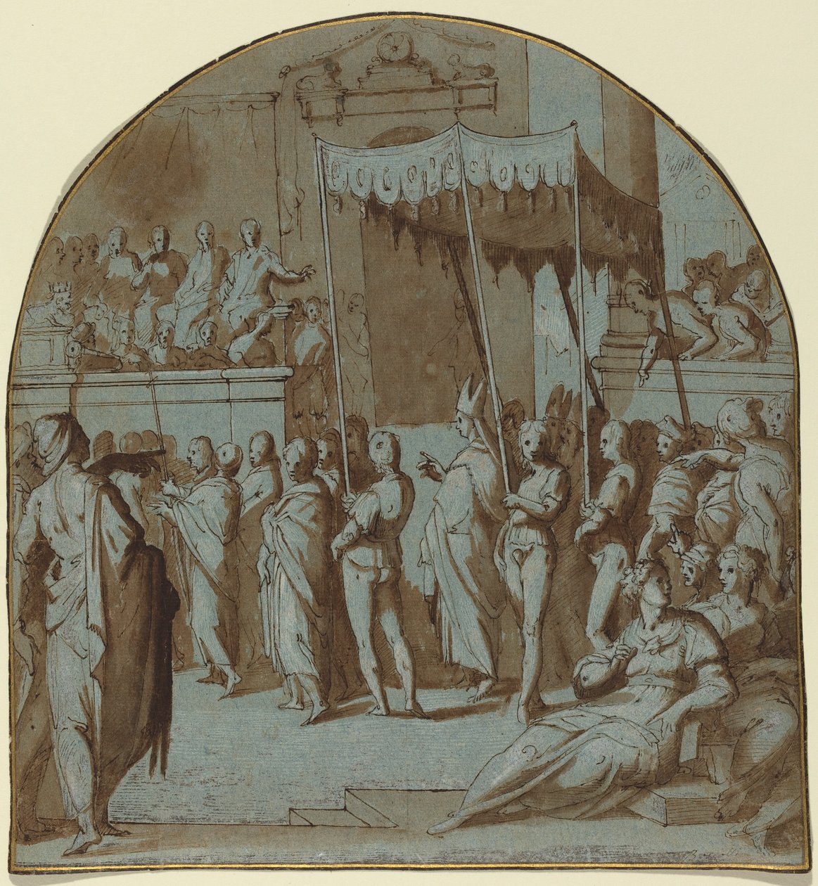 Der Einzug des Heiligen Antoninus in Florenz von Giovanni Balducci