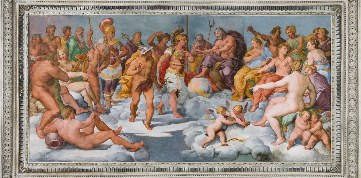 Die Versammlung der Götter, ca. 1560 von Giovanni Battista Castello