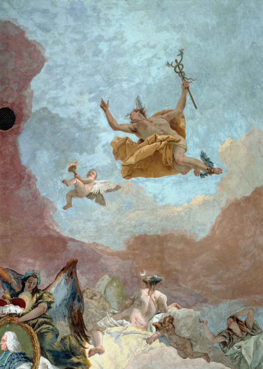 Merkur, Bote der Götter von Giovanni Battista (1696 1770) Tiepolo