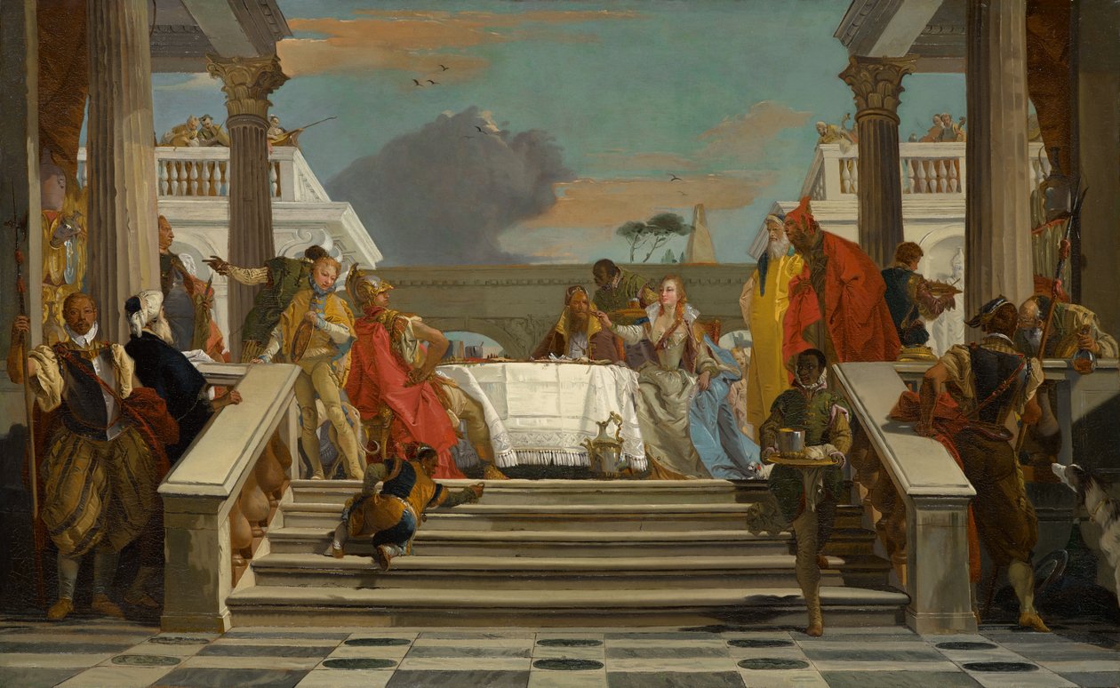 Das Bankett von Kleopatra und Antonius von Giovanni Battista Tiepolo
