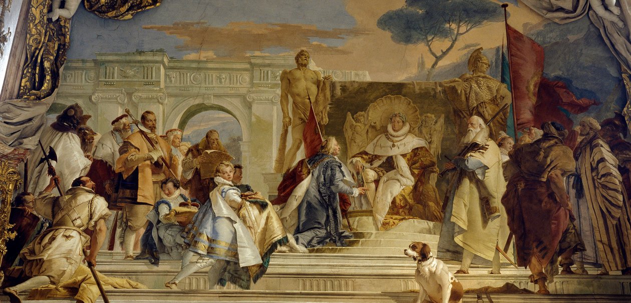 Die Investitur des Bischofs Aroldo durch Friedrich I. von Hohenstaufen, genannt Friedrich Barbarossa von Giovanni Battista Tiepolo